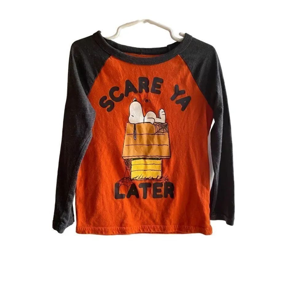 Jumping beans Halloween snoopy scare you later T-shirt size 5￼